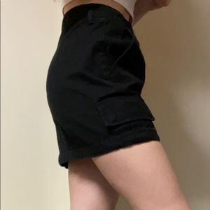 Black Cargo Skirt
